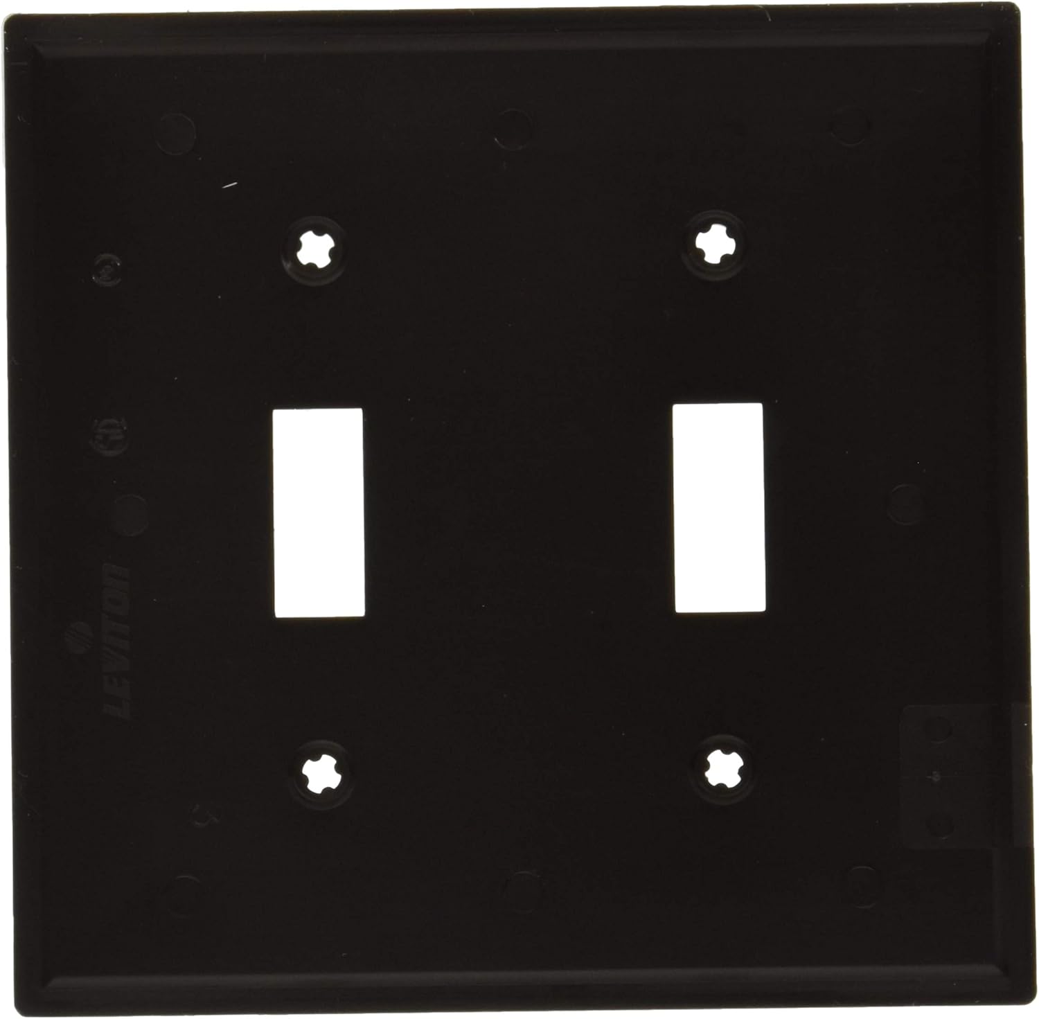 Leviton 80701-W 1-Gang Toggle Device Switch Wallplate, Standard Size, Thermoplastic Nylon, Device Mount, White - Switch Plates - 