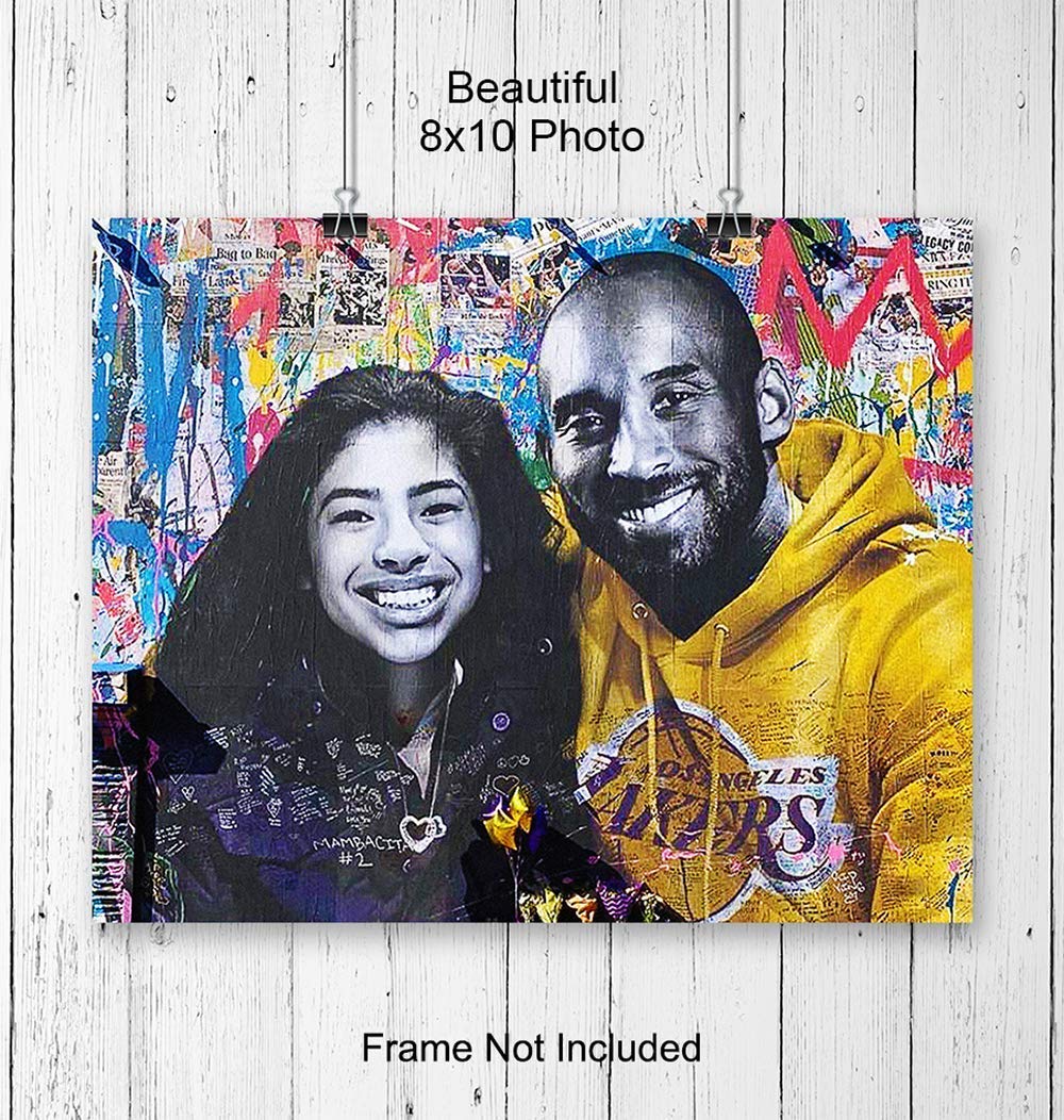 Amazon Com Poster Of Kobe Bryant Wall Art Decor Or Gift For La Lakers Basketball Black Mamba Sports Fans Men Teens Urban Graffiti Street Art Mural For Boys Bedroom Kids Room