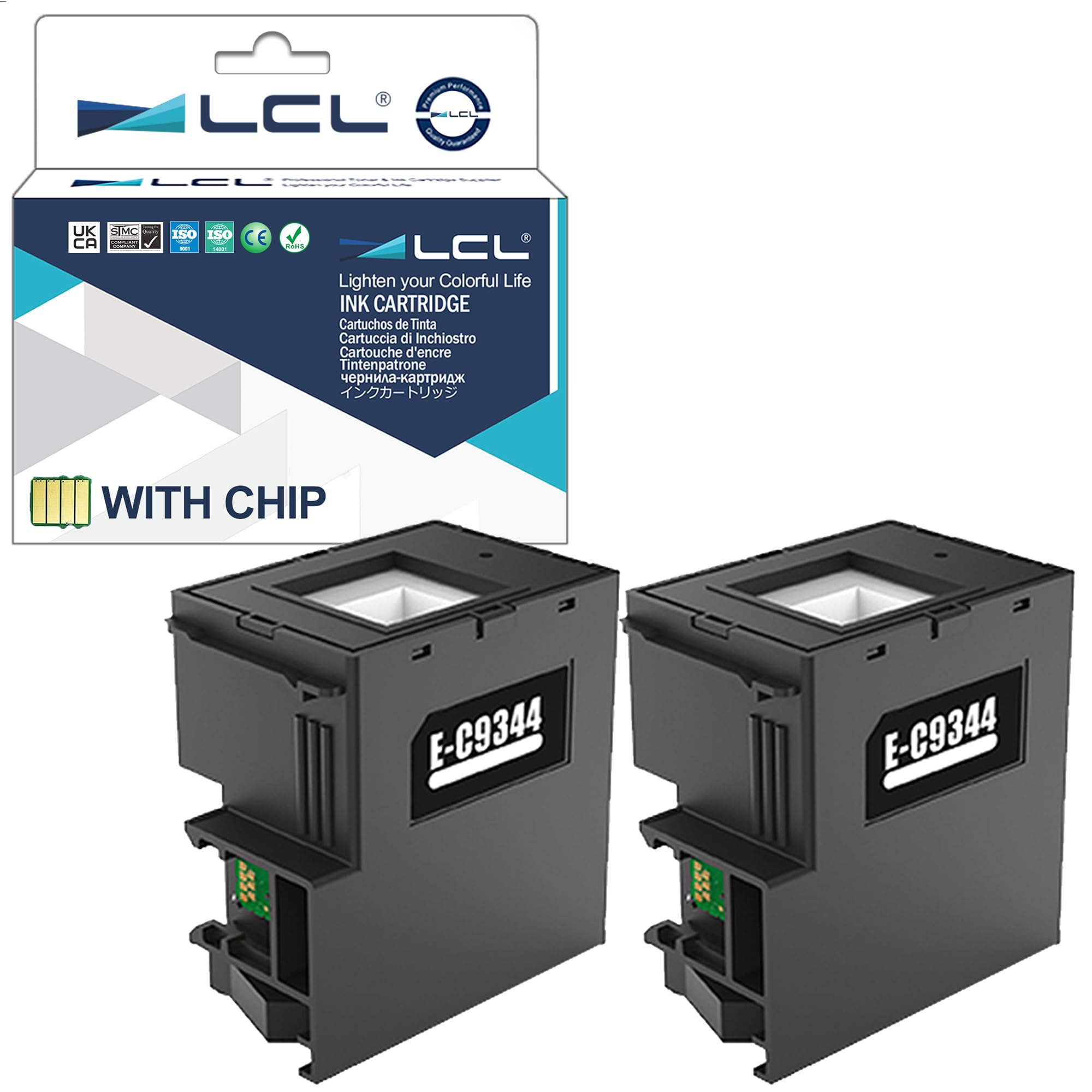 C9344 Maintenance Box Replacement for Epson Expression Home XP-2100 XP-4100 XP-3100 XP-2105 XP-3105 XP-4105 XP2100 XP4100 XP3100 XP2105 XP3105 XP4105 XP4200 XP4205 WorkForce WF-2930 C12C934461 2PK