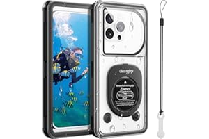 Beasyjoy Waterproof Phone Case, Underwater Phone Case for Snorkeling, Universal IPX8 Diving Pouch with Lanyard for iPhone Samsung Google Moto Series-[NOT Fit Snugly] [Touchscreen Operated Only] -Black