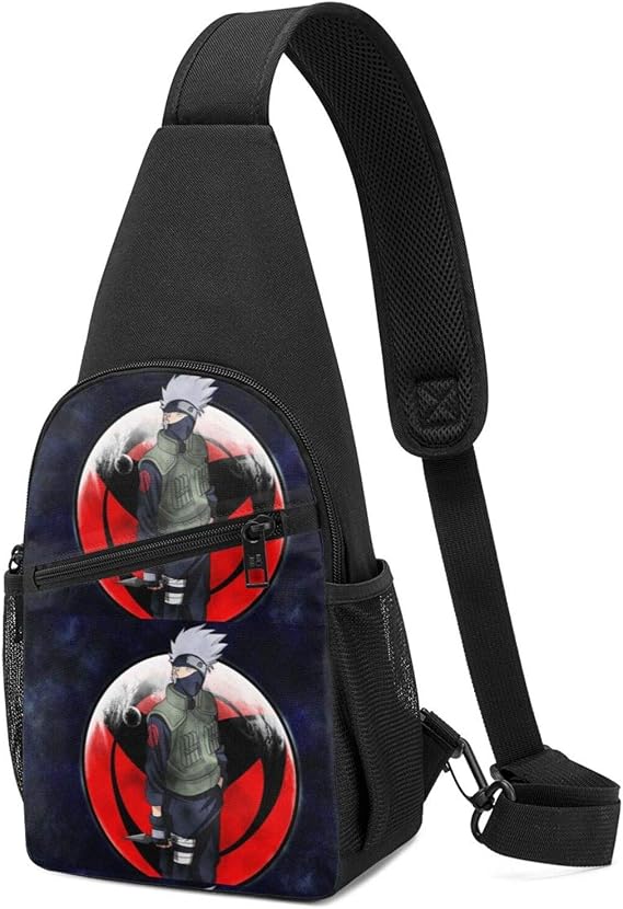 Uzumaki Naruto Akatsuki Uchiha Sasuke Chest Bag Shoulder Running Waist 