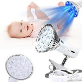 Portable Blue Light lamp for Newborns ，wavelength 460nm， 18 LEDLight creat（ Nursery or in Home ） to Helping Jaundice Body Eliminate，Restore Skin to whiten Light Therapy