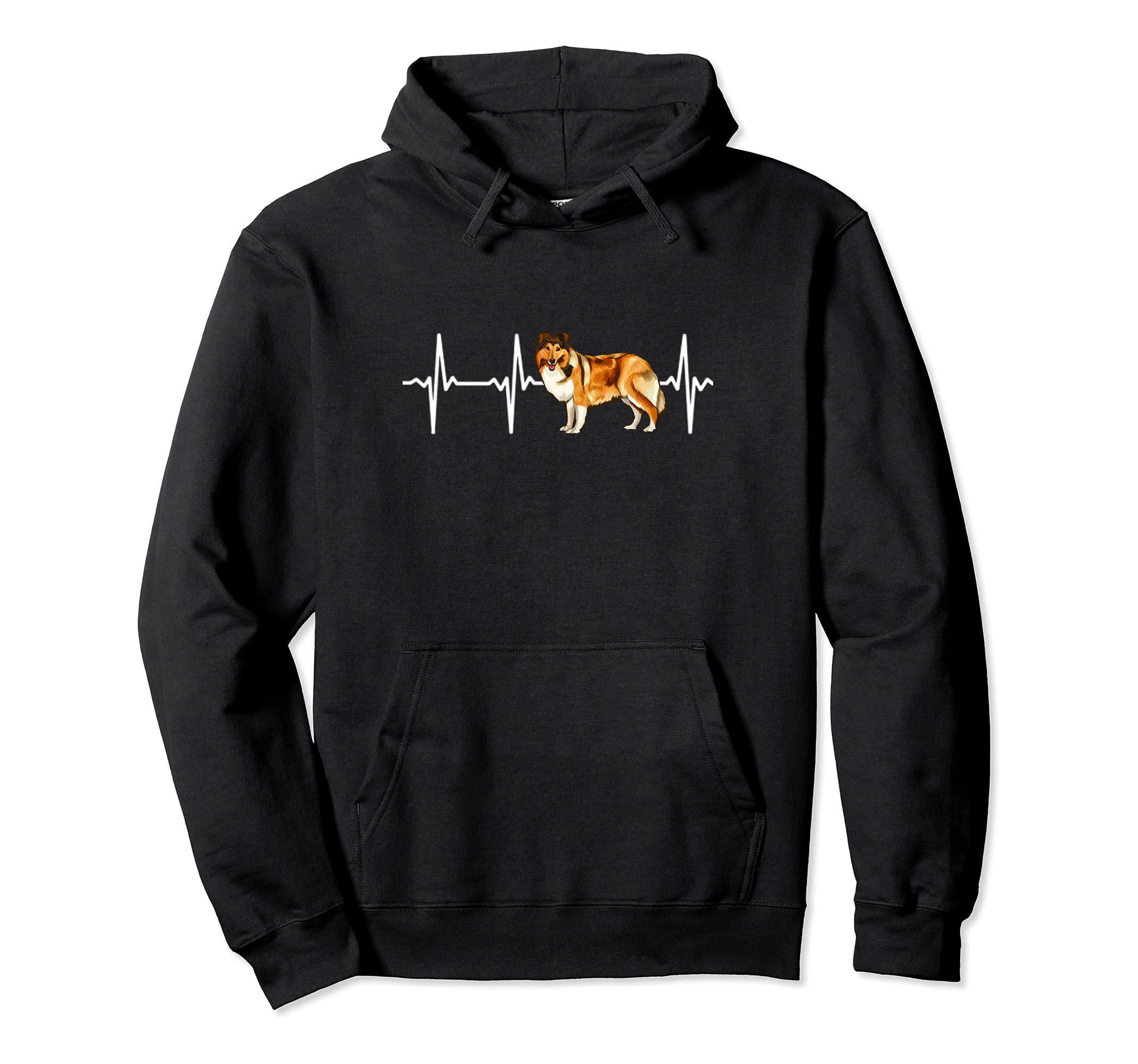 Shetland Sheepdog Heartbeat Love My Dog Pullover Hoodie