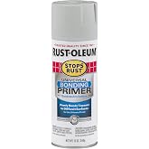 Rust-Oleum Stops Rust Universal Bonding Primer Spray, Flat Gray | Superior Adhesion | Bonds to Difficult Surfaces | Interior/Exterior Use | Improves Topcoat Performance