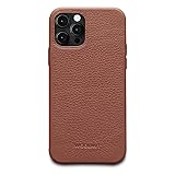 Woolnut Leather Case for iPhone 12/12 Pro, Cognac