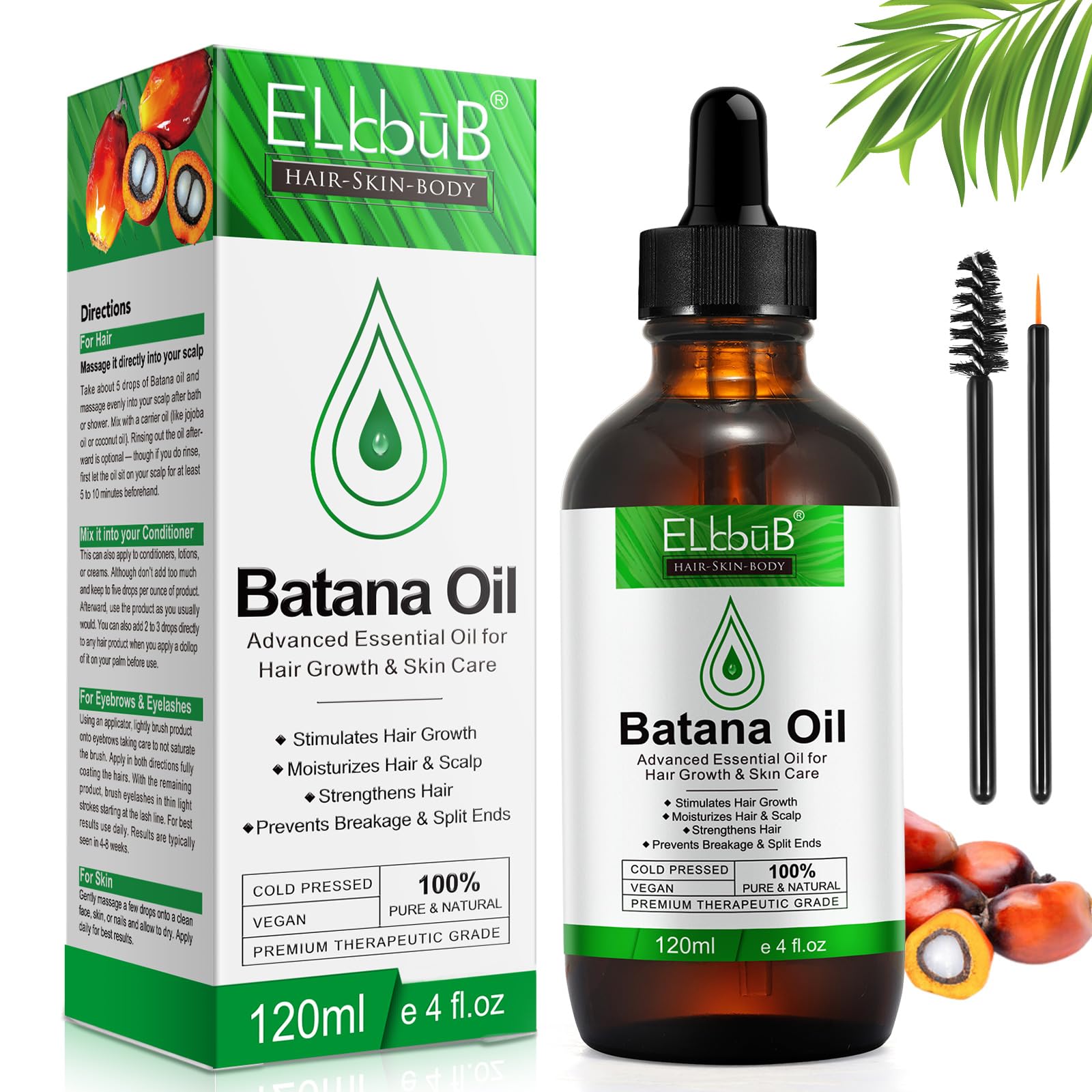 Batana Oil for Hair Growth - Pure Honduran Batana Oil for Enhanced Hair and Skin Vitality, Suitable for All Hair Types