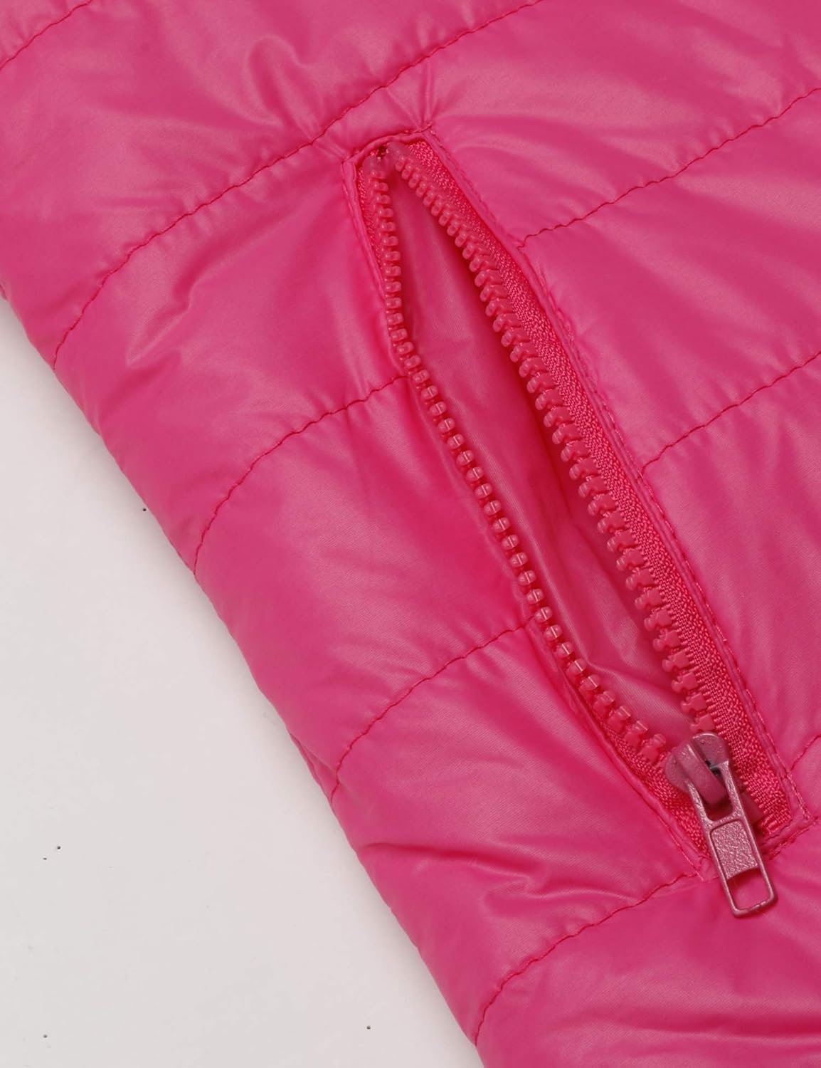 eshion women's padded outwear hoodies down jacket puffer coat winter x-large rose red