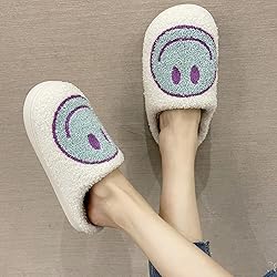 dubuto Smile Face Slippers for Girls Boys, Cute