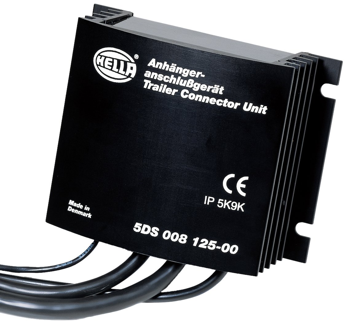 HELLA 5DS 008 125-001 Voltage Transformer - Input Voltage: 24V - Output Voltage: 12V - incl. additional harness for trailer lamp