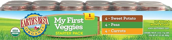 earth's best organic my first fruits starter pack baby food
