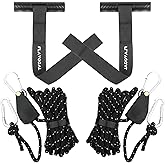 2 Pcs Kayak Tie Down Straps Bow Stern Quick Hood Loops Kayak Strap Anchor for Roof Racks, Canoe, Trunk, Paddleboards