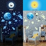 Tarklanda Glow in The Dark Stickers 1199pcs Stars Moon Rocket Planets view 4
