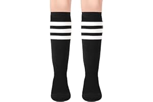 Zion Praiser Kids Soccer Socks football Toddler Knee High Tube Stocking basketball Boys Girls Stripes Toddler Knee High Socks