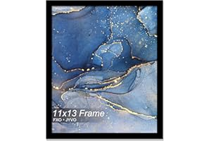 Fxojyvo 11x13 Picture Frame, Black Frame for 11 x 13 Inch Picture Poster Photo, Light Weight and High Transparent 11 by 13 Frame for Wall - 1 Pack/Black/11 x13