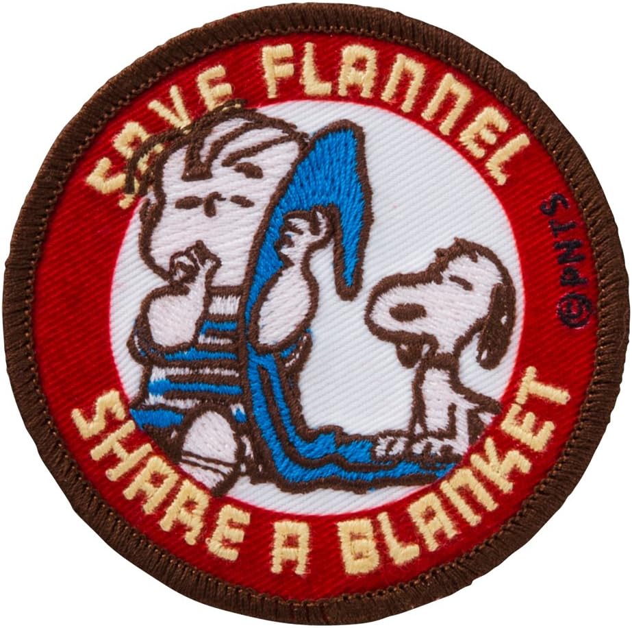 Minoda Snoopy vintage emblem Iron & seal dual-use blanket S02Y8887
