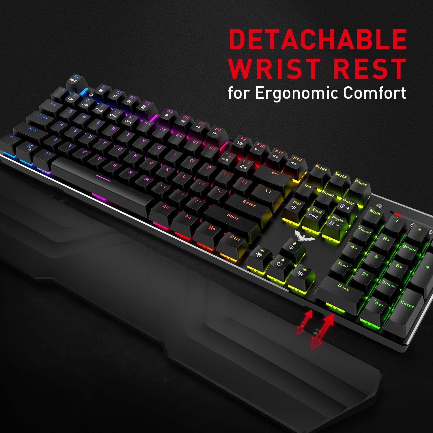 HAVIT Mechanical Keyboard Mouse Headset Kit, Blue Switch Keyboards,Gaming Mouse & RGB Headphones for Laptop Computer PC Games: Computers & Accessories