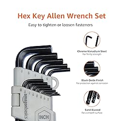 Amazon Basics Hex Key Allen Wrench, Long