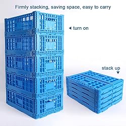 QTJH Collapsible Storage Bin Containe，52 Liter
