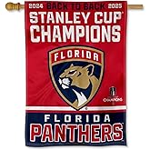 WinCraft Florida Panthers 2025 Stanley Cup Champions Banner Flag