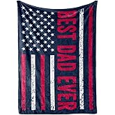InnoBeta Gifts for Dad from Daughter Wife, Fathers Day Blanket, Dad Gifts for Fathers Day, Throw Blanket USA 50x65