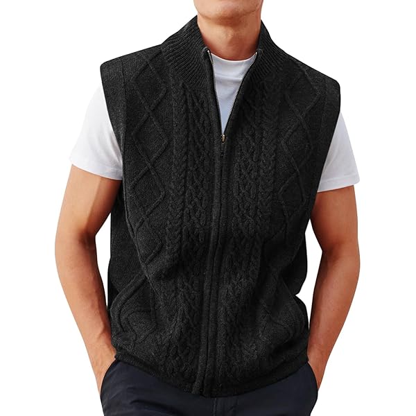 xoxingysm Mens Business V-Neck Knitted Sweater Vest Plain