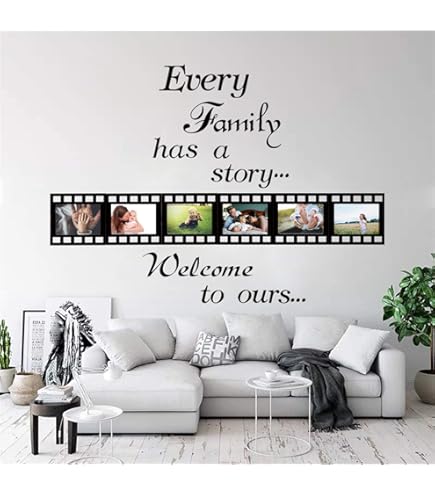 Stickers da parete frase family una bellissima scritta adesiva