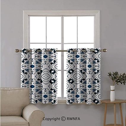 Window Treatments Short Curtains Tier For Kitchen Petals And