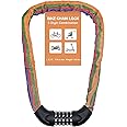 NDakter Bike Chain Lock, 5 Digit Combination Heavy Duty Anti Theft Bicycle Chain Lock,2.62/3.2/4.27/5/6Ft Long Security Resettable Bike Locks for Bike, Bicycle, Scooter, Door, Gate, Fence-4/6mm Thick
