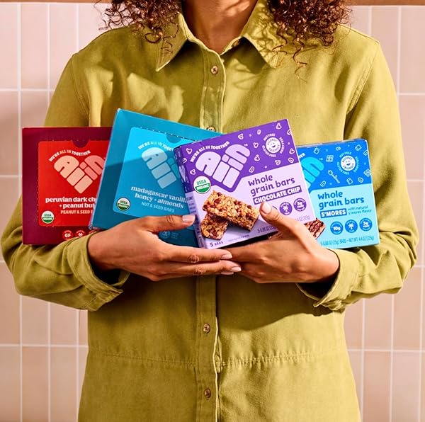 ALL IN SNACK BARS MADAGASCAR VANILLA, HONEY & ALMONDS – HEALTHY SNACK FOR ADULTS AND KIDS – GLUTEN FREE – ORGANIC – NON-GMO (12 PACK)