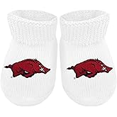 Creative Knitwear College Baby Bootie Sock - Team Logo, Multiple Colors, for Boys & Girls (Newborn - 6 Months)