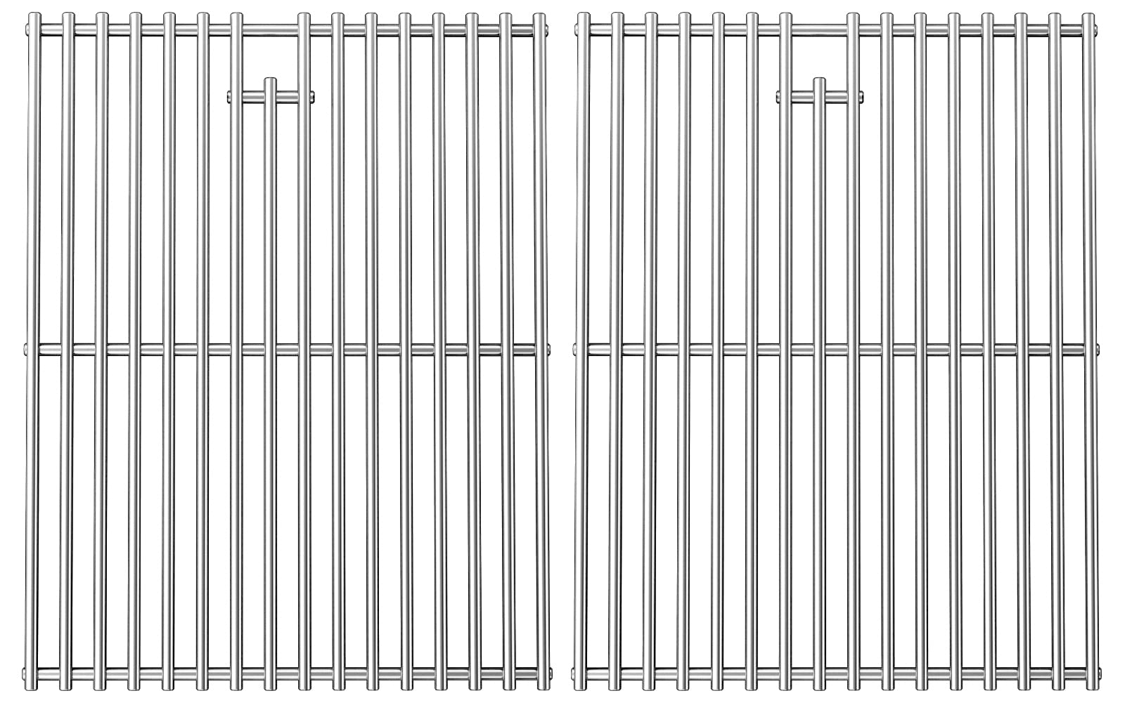 Photo 1 of 17 Inches Cooking Grates for Home Depot Nexgrill 720-0830H 720-0830D 720-0783E 720-0783C for Nexgrill Replacement Parts 4 Burner Gas Grill Grates Stainless Steel 2 Pack for 5 Burner