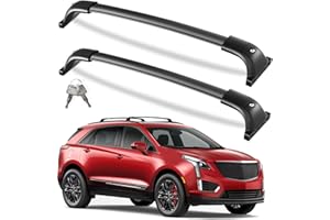 KINGGERI All Aluminum Roof Rack Cross Bars Compatible with Cadillac XT5 2017-2026 with Flush Side Rails,260lbs Lockable Heavy Duty Crossbars Rooftop Cargo Basket Luggage Kayak Canoe Snowboard Bike