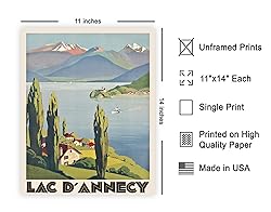 Poster Master Vintage Travel Poster - Retro Lake