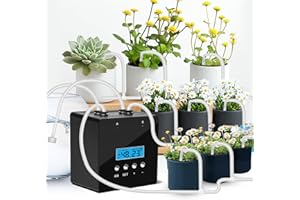 RUNWUSHENG Plant Watering Devices, 20 Potted Indoor Houseplants Support, Plant Watering Devices, Auto Drip Irrigation Kit Programmable Water Timer