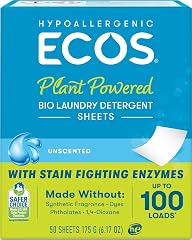 Ecos, Laundry Detergent Liquidless Free Clear 50 Count, 6.17 Ounce