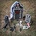 Halloween Haunters 24 Piece Scary Graveyard Tombstone & Skull Prop Decoration Kit Set - 22