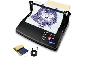 MOKOHOA Tattoo Transfer Stencil Machine Tattoo Printer Thermal Copier Printer Tattoo Stencil Printer Machine with 20pcs Free Tattoo Stencil Transfer Papers