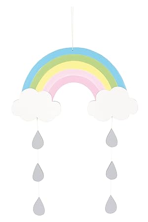 Jabadabado Holzmobile Regenbogen Wanddeko Holzdeko Kinderzimmerdeko Mobile Kinderzimmer Deko Holz Handarbeit Wandbild Hanger Amazon De Baby