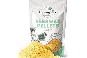 Trifecta Living Co.'s Beeswax Pellets - 100% Pure Bees Wax Perfect for DIY Candles, Skincare, and More! Discover The Creative Possibilities with Our Versatile, Pure Beeswax Pellets, (Yellow, 1lb)