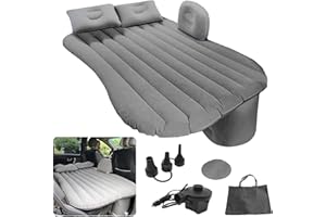 CYEELVES Car Inflatable Bed Mattress, RV Bed Mattresses Set, Inflatable Car Travel Bed for Automotive SUV Truck Car Backseat Mattress for Back Seat Sleeping Cars Bed