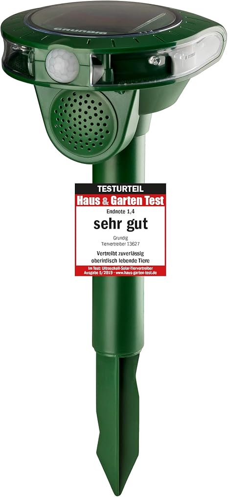 Katzenschreck Ultraschall Solar – Mit Bewegungssensor & LED – Tiervertreiber Für Garten Bis 8 M – Wasserdicht