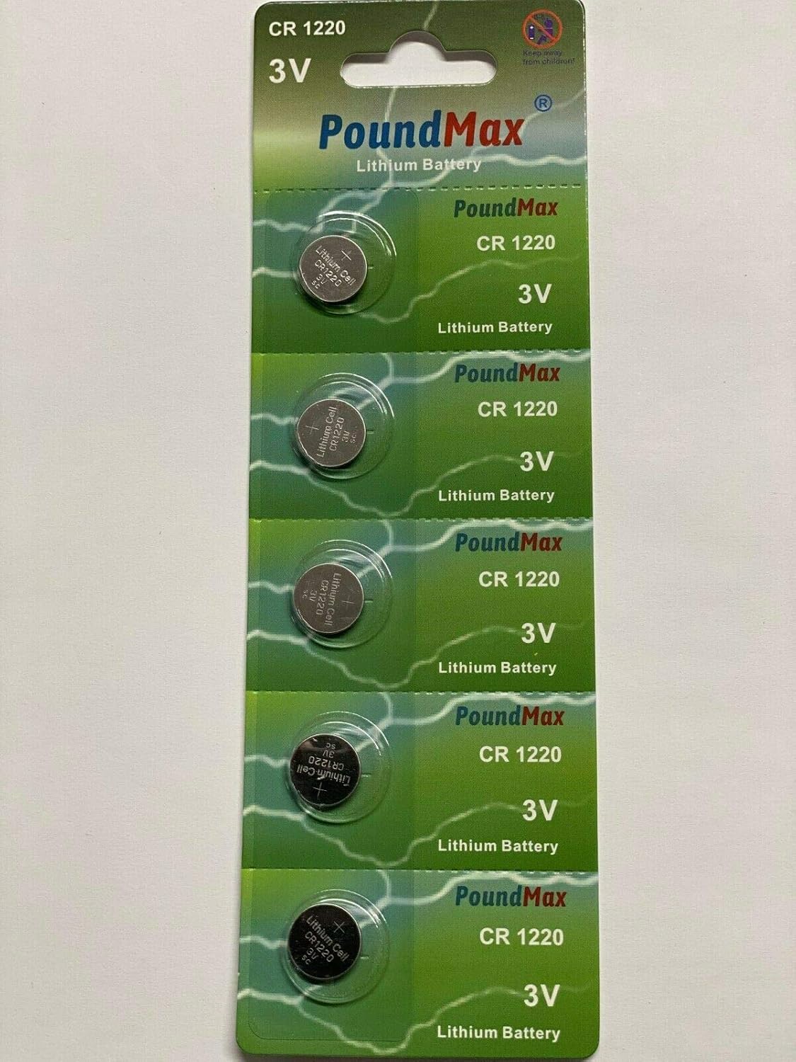PoundMax 1220 CR1220 5 lithium batteries 3V - Image 4