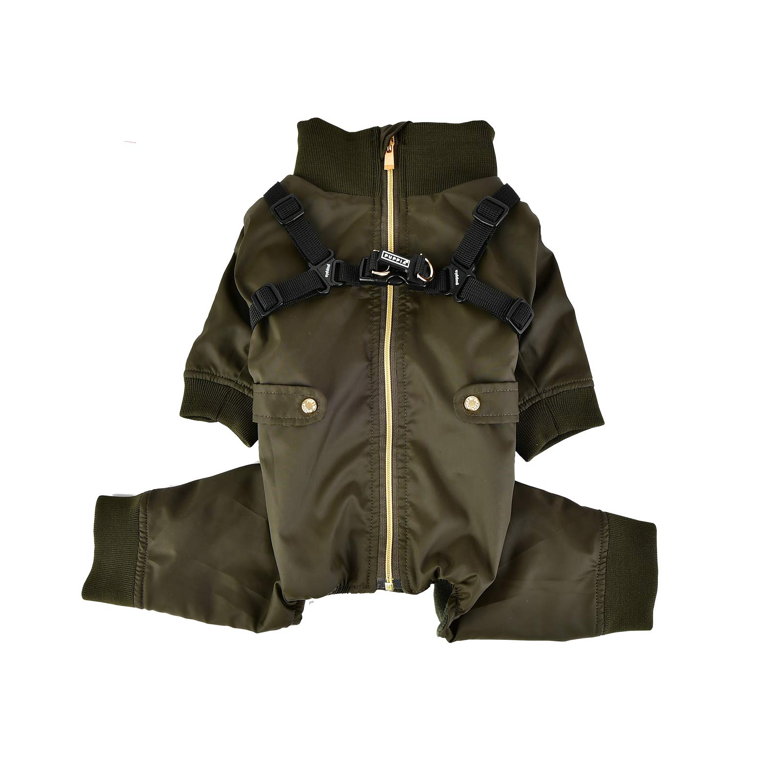 Puppia PLSD-JP1663-KH-L Garnet Pet Coat, Khaki, Large