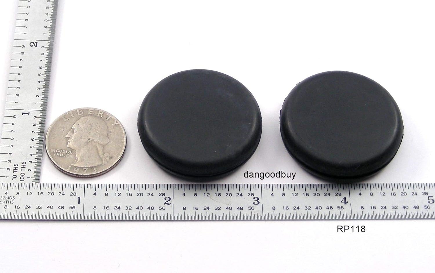 2 Rubber Plugs Grommets Without Hole Solid Grommet 1 1/