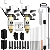 2Pack Hotend Kit for Elegoo Centauri Carbon, Upgrade 3D Printer Extruder Hot End with 0.2/0.4/0.6mm Hardened Steel Nozzle Replacement Print Head Heat Sink Hotend for Elegoo Centauri Carbon 3D Printer
