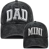 Funny Dad Mom Mini Matching Family Hat, Adjustable Embroidered Parent-Child Baseball Cap