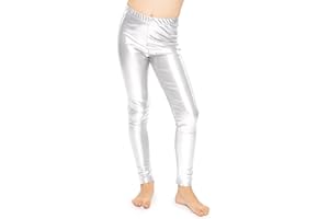 STRETCH IS COMFORT Girl's Metallic Mystique Leggings
