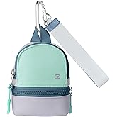 Babysun Mini Backpack Keychain Wristlet Pouch Small Change Coin Purse Cute Zipper Wallet With 3 RFID Card Slots For Women/Men Airpods Cosmetics