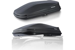 SHINEUX Rooftop Cargo Carrier Hard Shell with Security Keys, Diamond Pattern Cargo Box, 14 Cubic Feet Roof Rack Cargo Carrier, Rainproof Cargo Carrier for Top of Vehicle. (DB62)