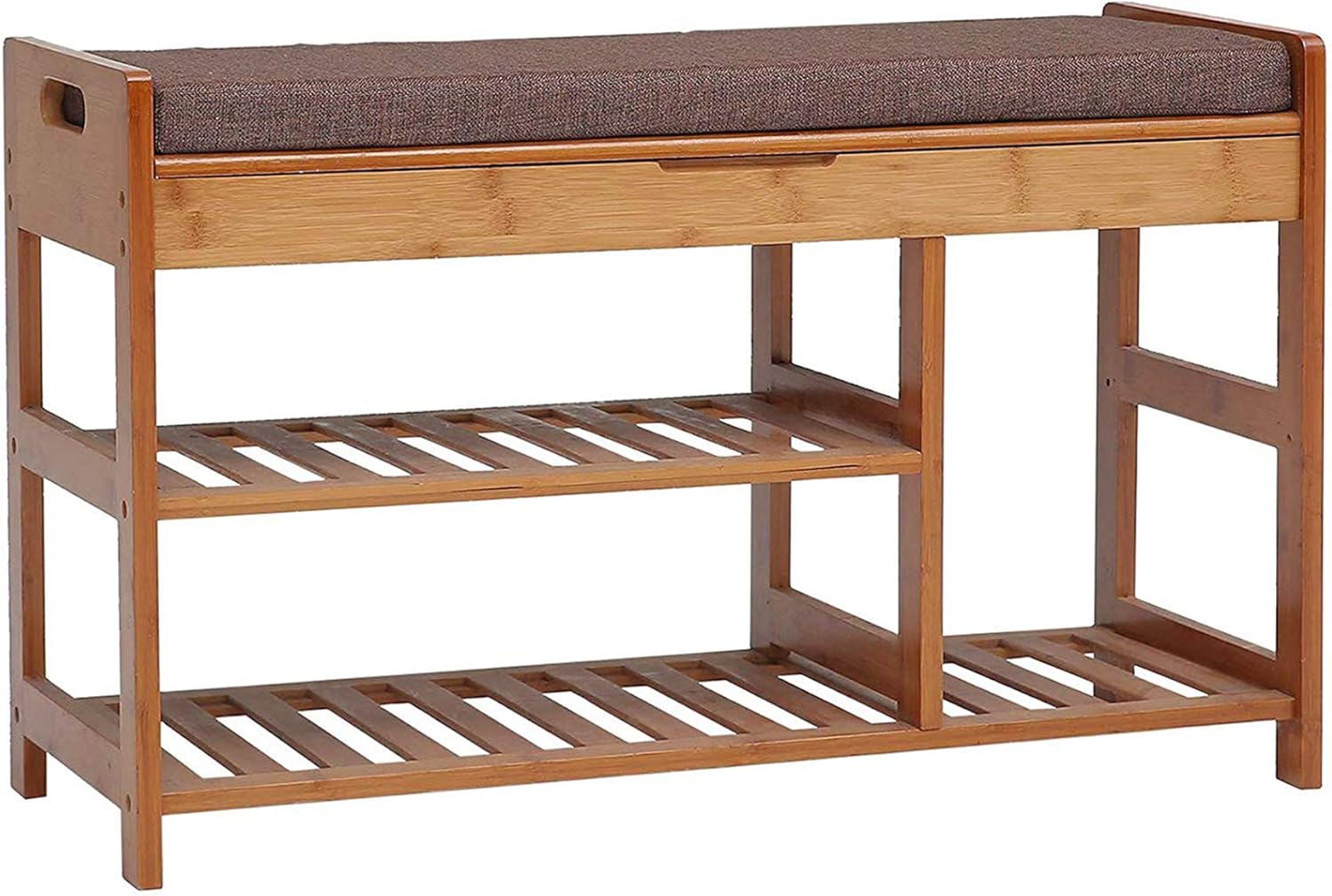 Best Entryway Storage Cushioned Bench Shoe Rack
